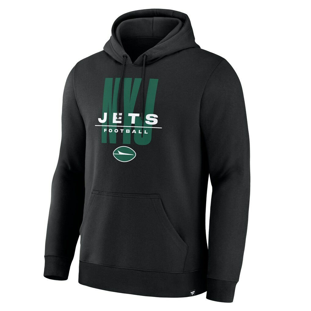 New York Jets Right Tackle Legacy Pullover Hoodie - Black