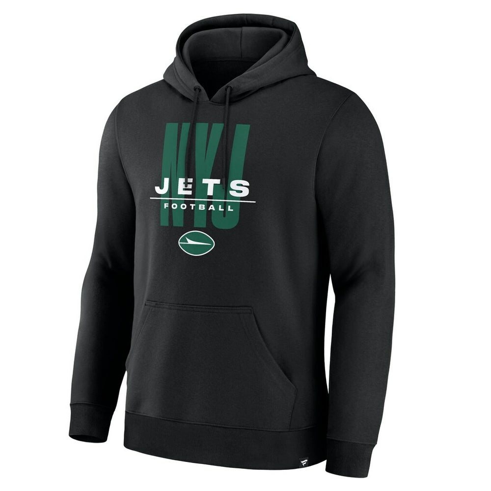 New York Jets Right Tackle Legacy Pullover Hoodie - Black