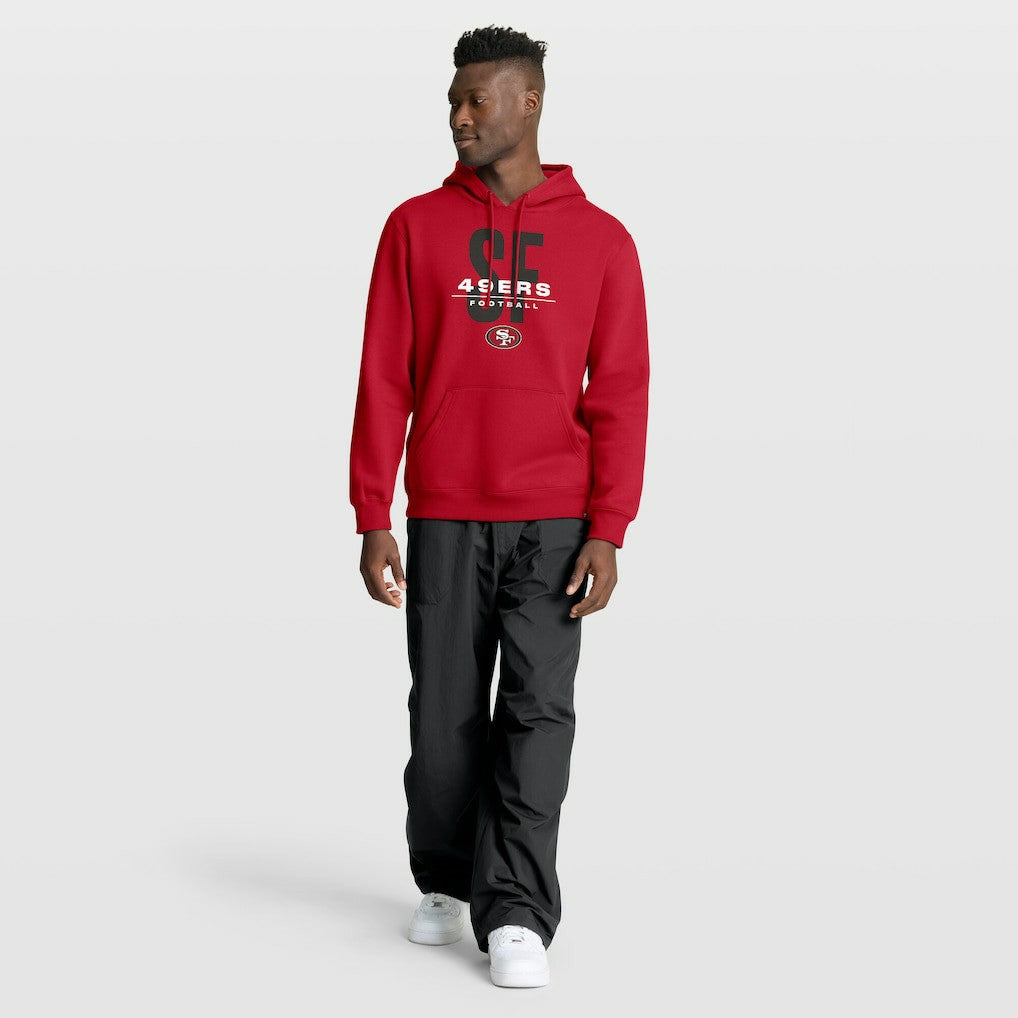 San Francisco 49ers Right Tackle Legacy Pullover Hoodie - Scarlet