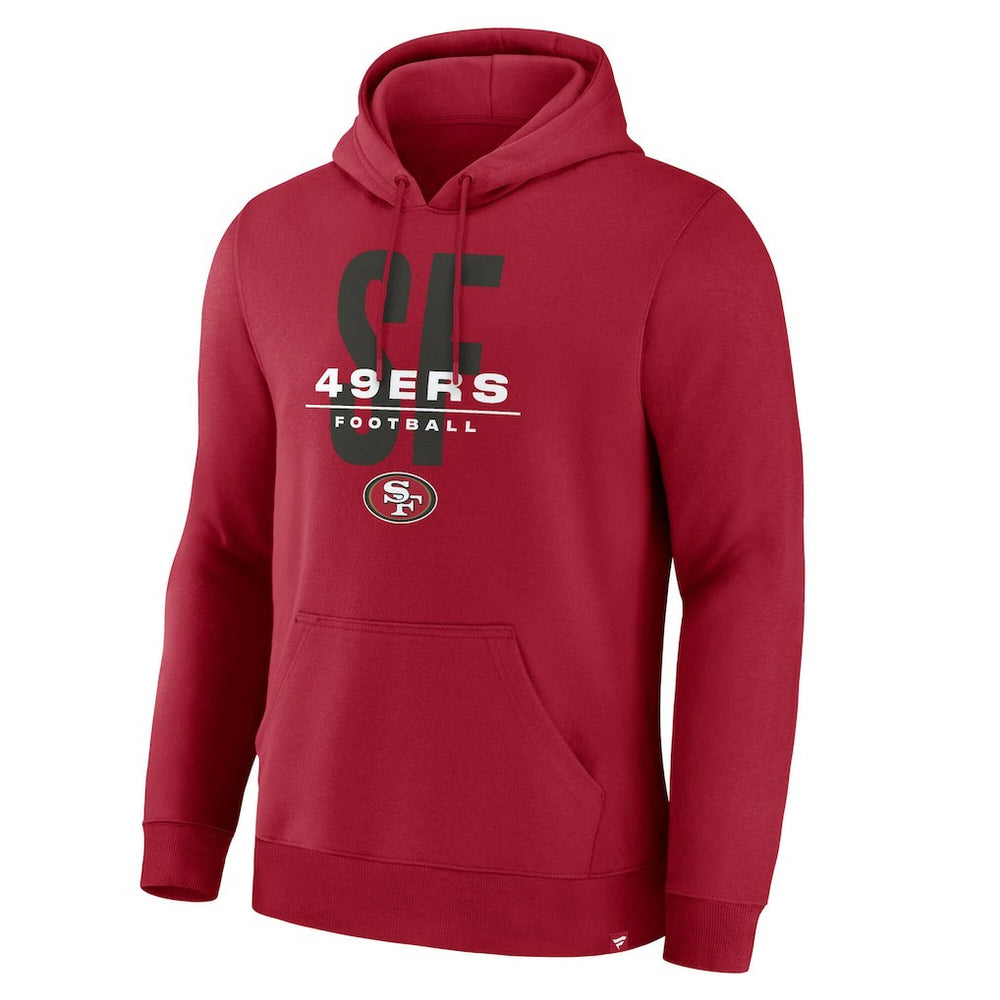 San Francisco 49ers Right Tackle Legacy Pullover Hoodie - Scarlet
