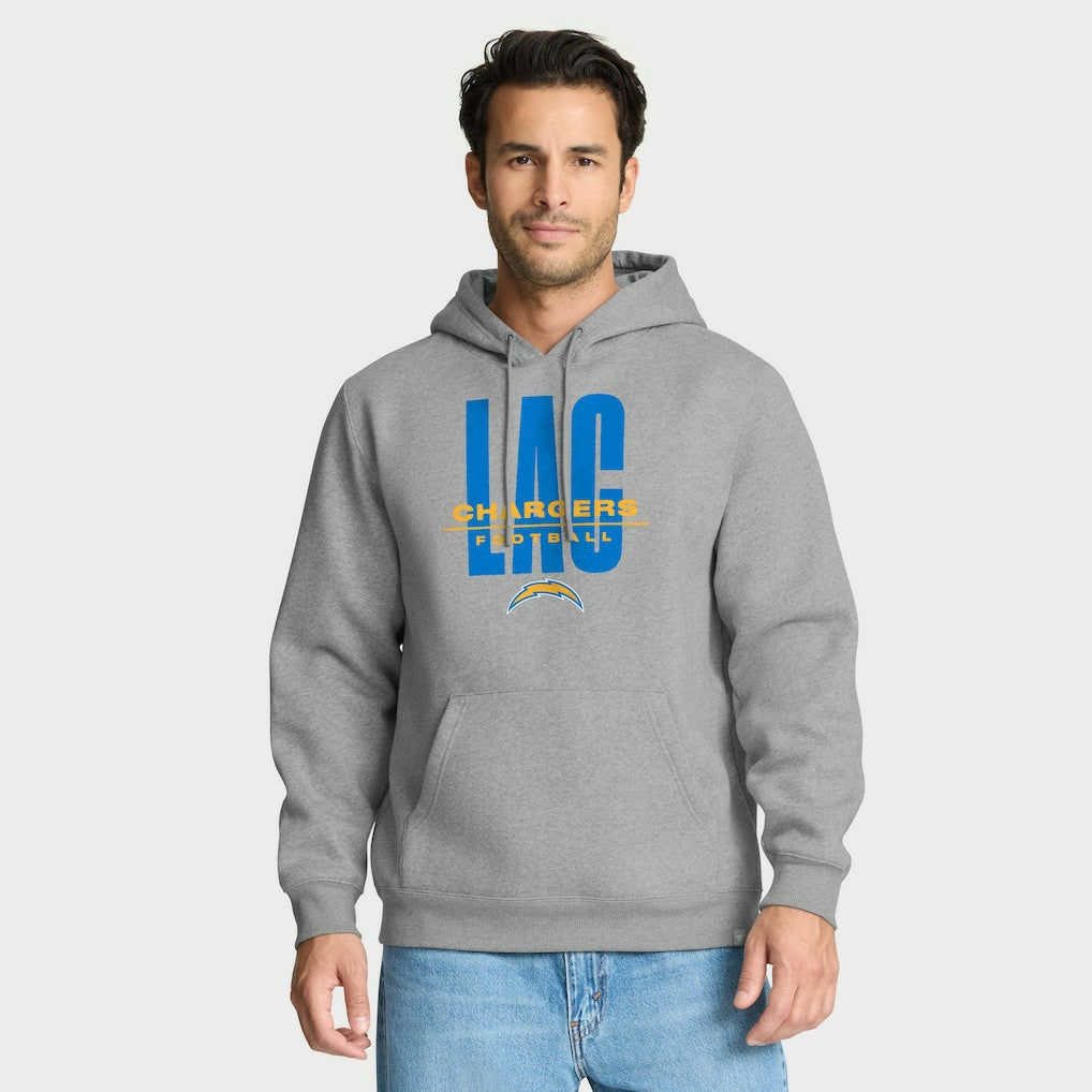 Los Angeles Chargers Right Tackle Legacy Pullover Hoodie - Heather Gray