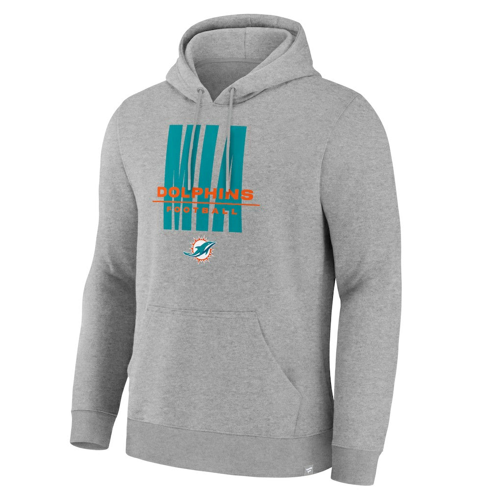 Miami Dolphins Right Tackle Legacy Pullover Hoodie - Heather Gray