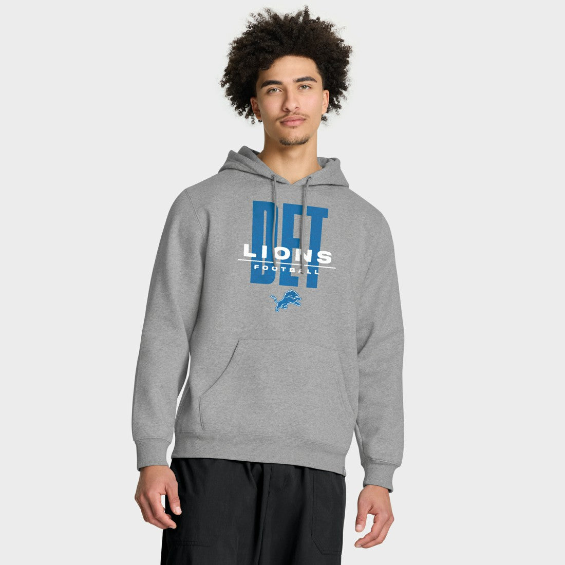 Detroit Lions Right Tackle Legacy Pullover Hoodie - Heather Gray