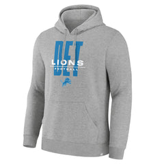 Detroit Lions Right Tackle Legacy Pullover Hoodie - Heather Gray