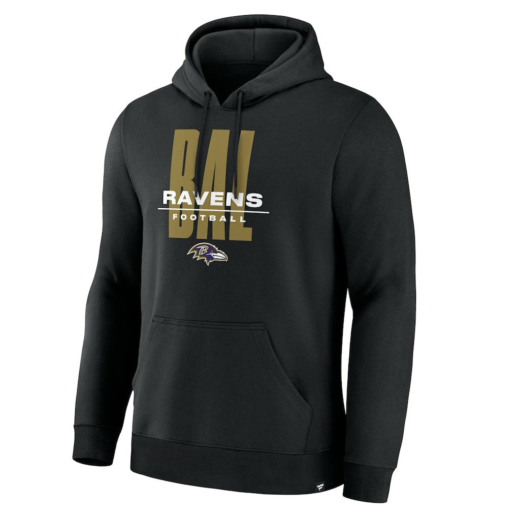 Baltimore Ravens Right Tackle Legacy Pullover Hoodie - Black