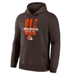 Cleveland Browns Right Tackle Legacy Pullover Hoodie - Brown