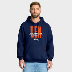 Denver Broncos Right Tackle Legacy Pullover Hoodie - Navy