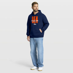 Denver Broncos Right Tackle Legacy Pullover Hoodie - Navy