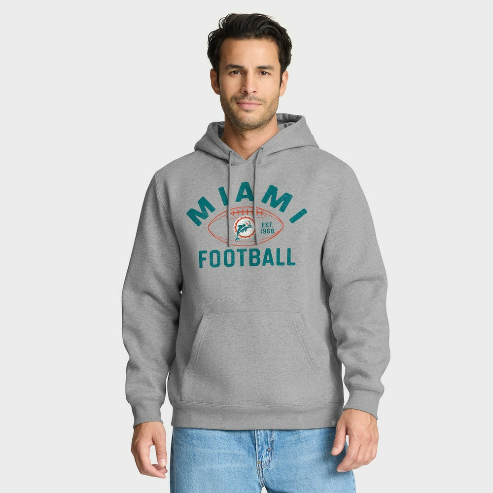 Miami Dolphins Fumblerooski Legacy Pullover Hoodie Heather Gray