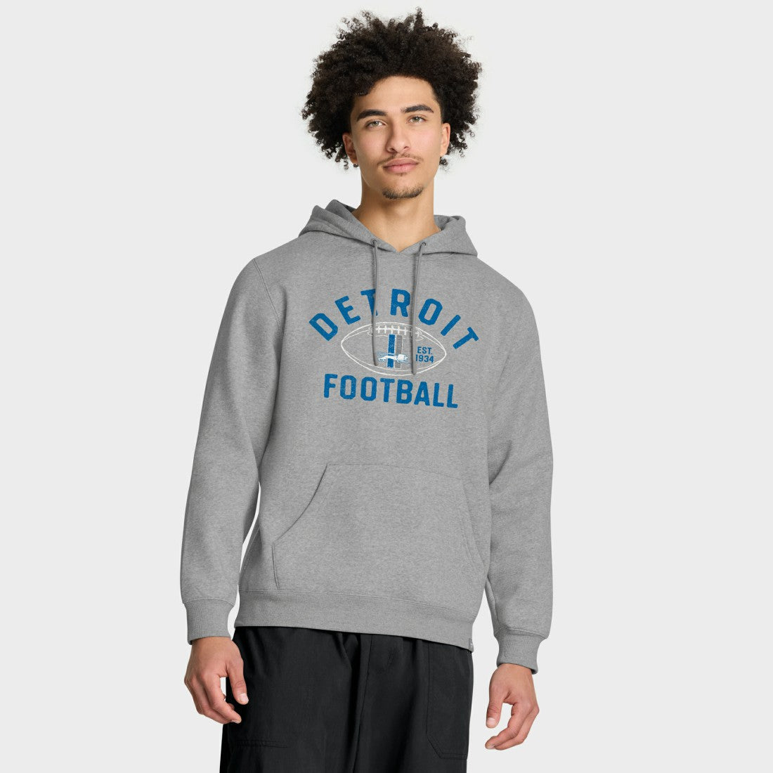 Detroit Lions Fumblerooski Legacy Pullover Hoodie Heather Gray