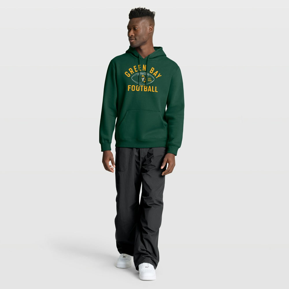 Green Bay Packers Fumblerooski Legacy Pullover Hoodie Green