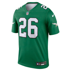 Saquon Barkley Philadelphia Eagles Legend Player Performance Top Kelly Green
