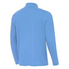 New York Yankees Antigua Intent Quarter-Zip Top - Powder Blue Tops