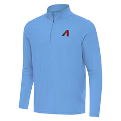 Arizona Diamondbacks Antigua Intent Quarter-Zip Top - Powder Blue Tops
