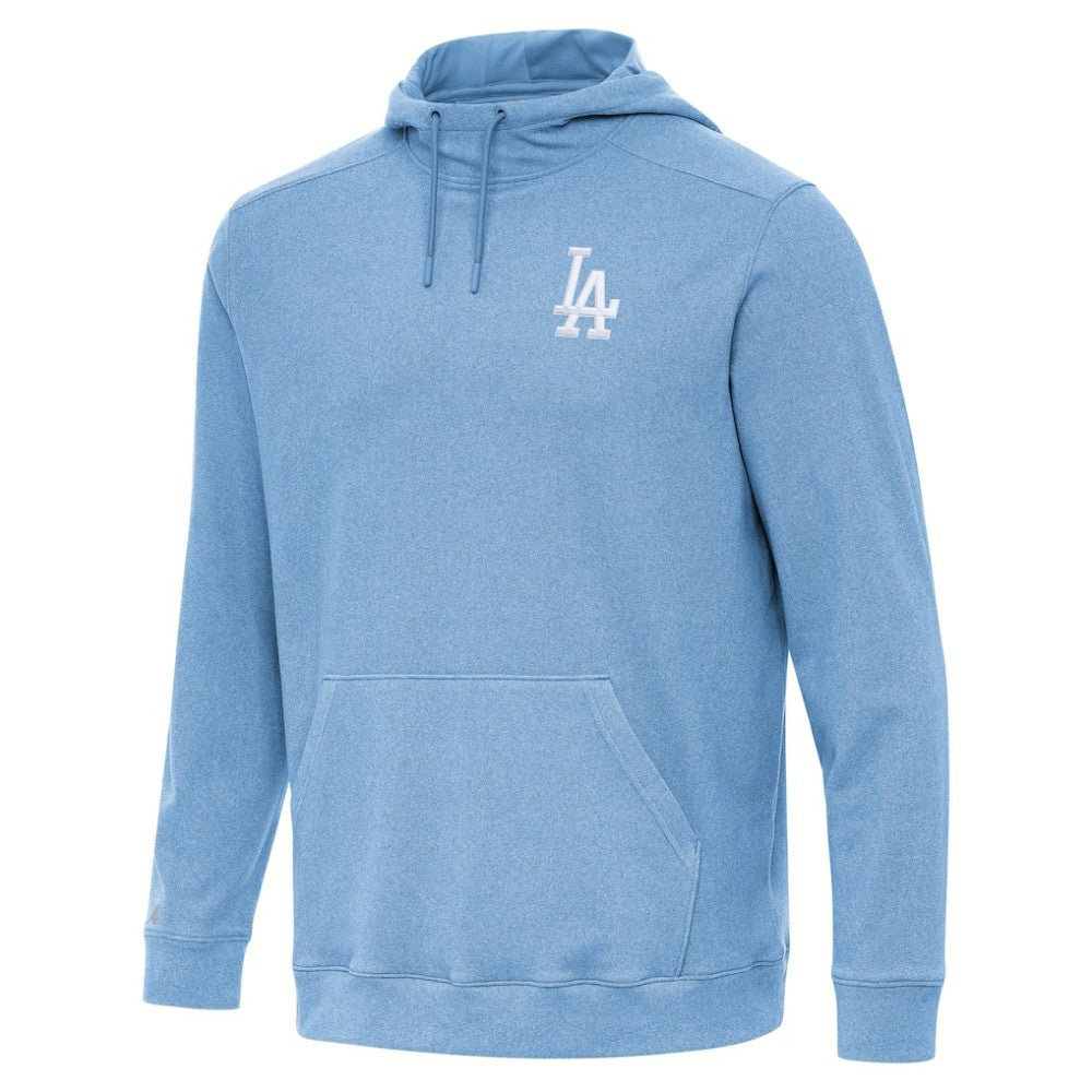 Los Angeles Dodgers Antigua Cloud Pullover Hoodie - Heather Powder Blue Hoodies