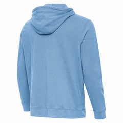 Miami Marlins Antigua Cloud Pullover Hoodie - Heather Powder Blue Hoodies