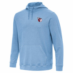 Cleveland Guardians Antigua Cloud Pullover Hoodie - Heather Powder Blue Hoodies