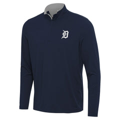 Detroit Tigers Antigua Content Quarter-Zip Top - Navy Tops