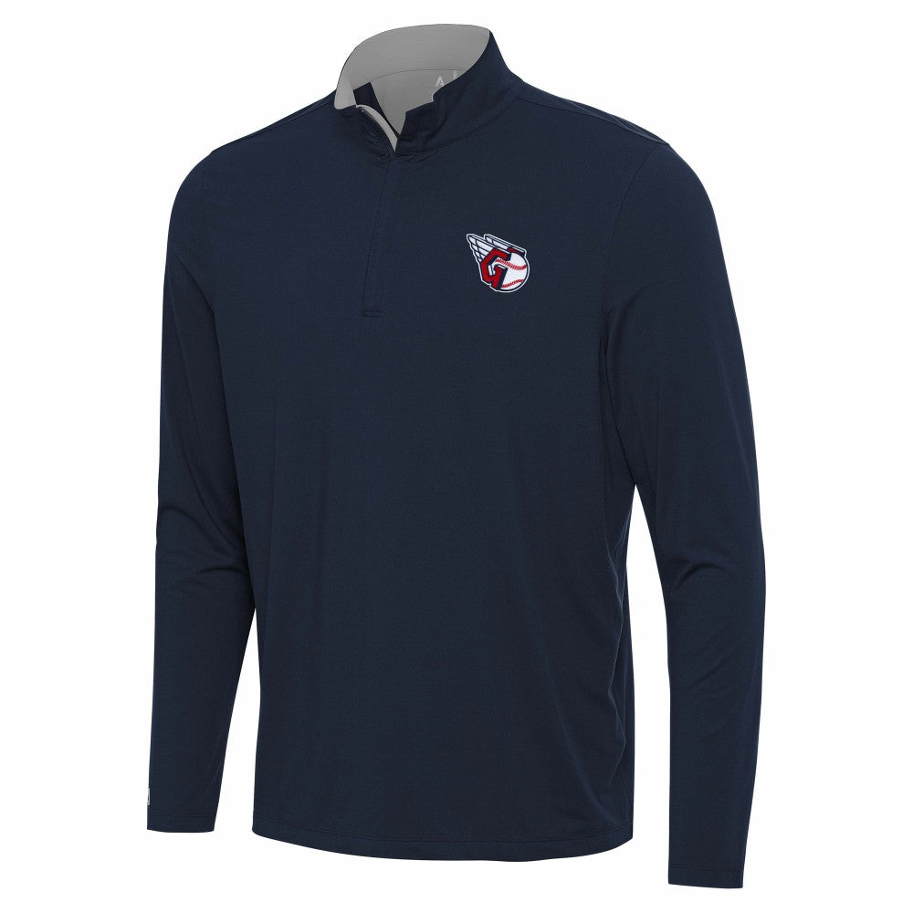 Cleveland Guardians Antigua Content Quarter-Zip Top - Navy Tops
