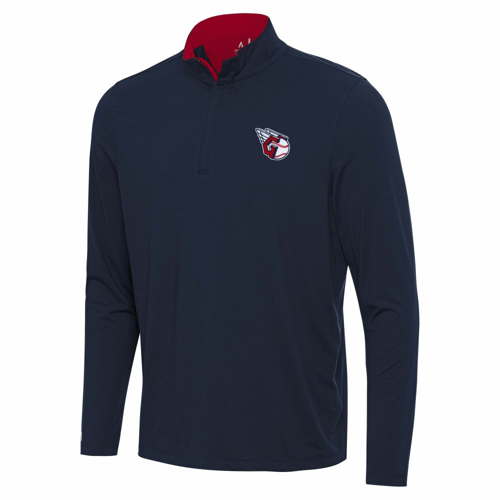 Cleveland Guardians Antigua Content Quarter-Zip Top - Navy Tops