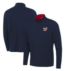 Washington Nationals Antigua Content Quarter-Zip Top - Navy Tops