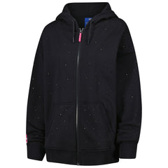 New Orleans Pelicans Terez Women's Oversized Allover Gemstone Full-Zip Hoodie Black