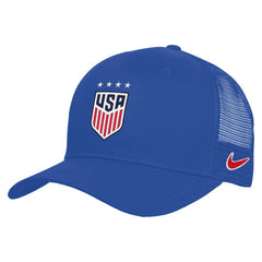 USWNT Unisex Rise Adjustable Trucker Hat Blue