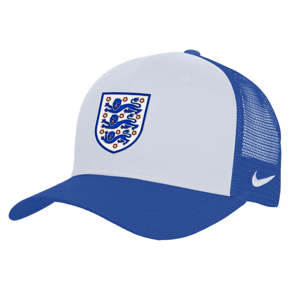 England National Team Unisex Rise Adjustable Trucker Hat White/Blue