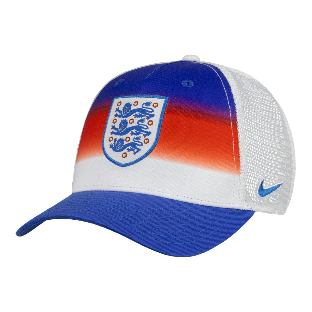 England National Team Unisex Rise Printed Trucker Adjustable Hat White