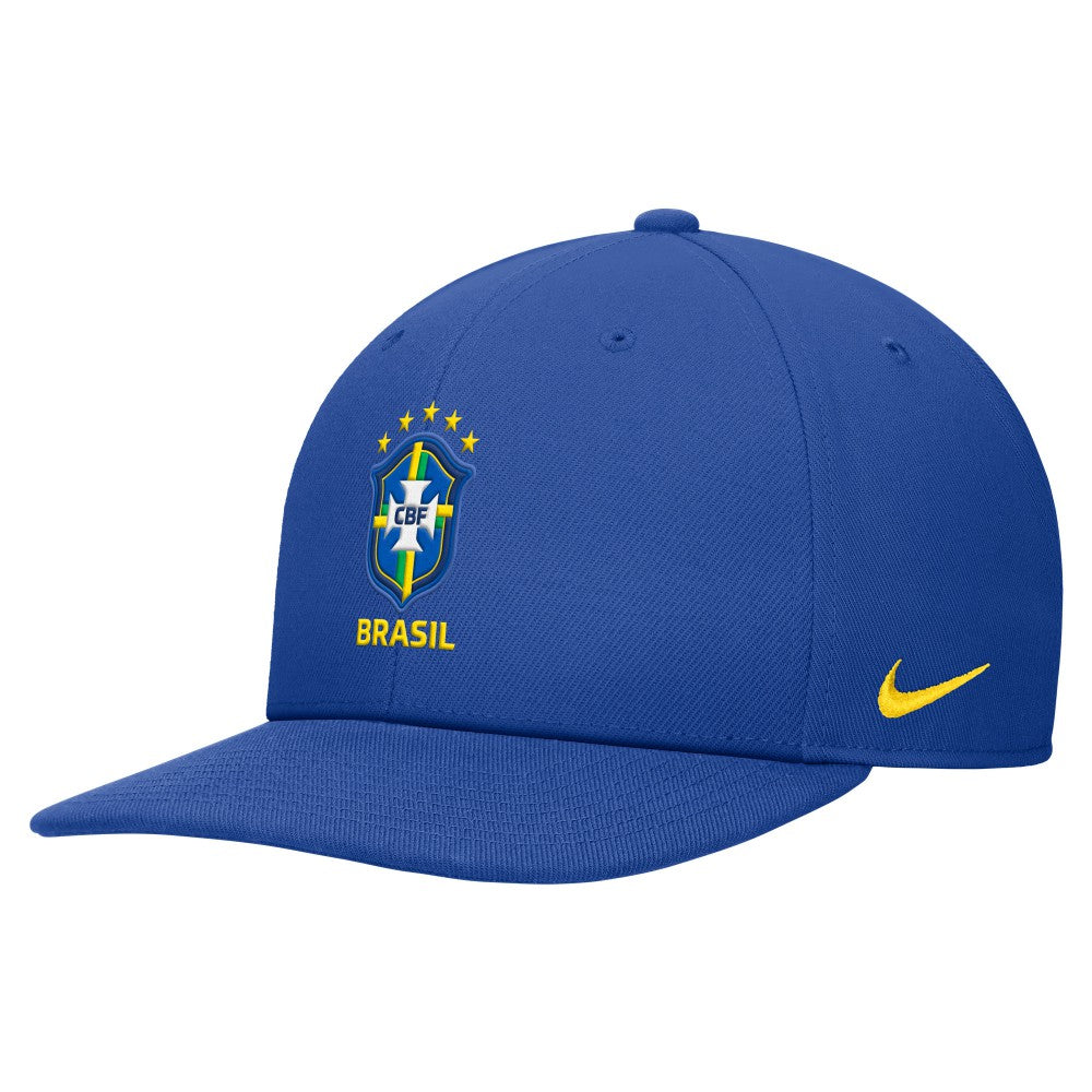Brazil National Team Unisex Pro Flatbill Snapback Hat Blue