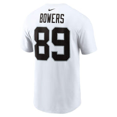 Brock Bowers Las Vegas Raiders Name & Number T-Shirt White
