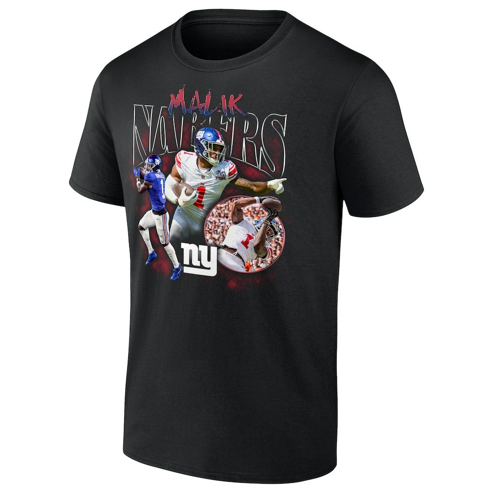 Malik Nabers New York Giants Notorious Player Graphic T-Shirt Black