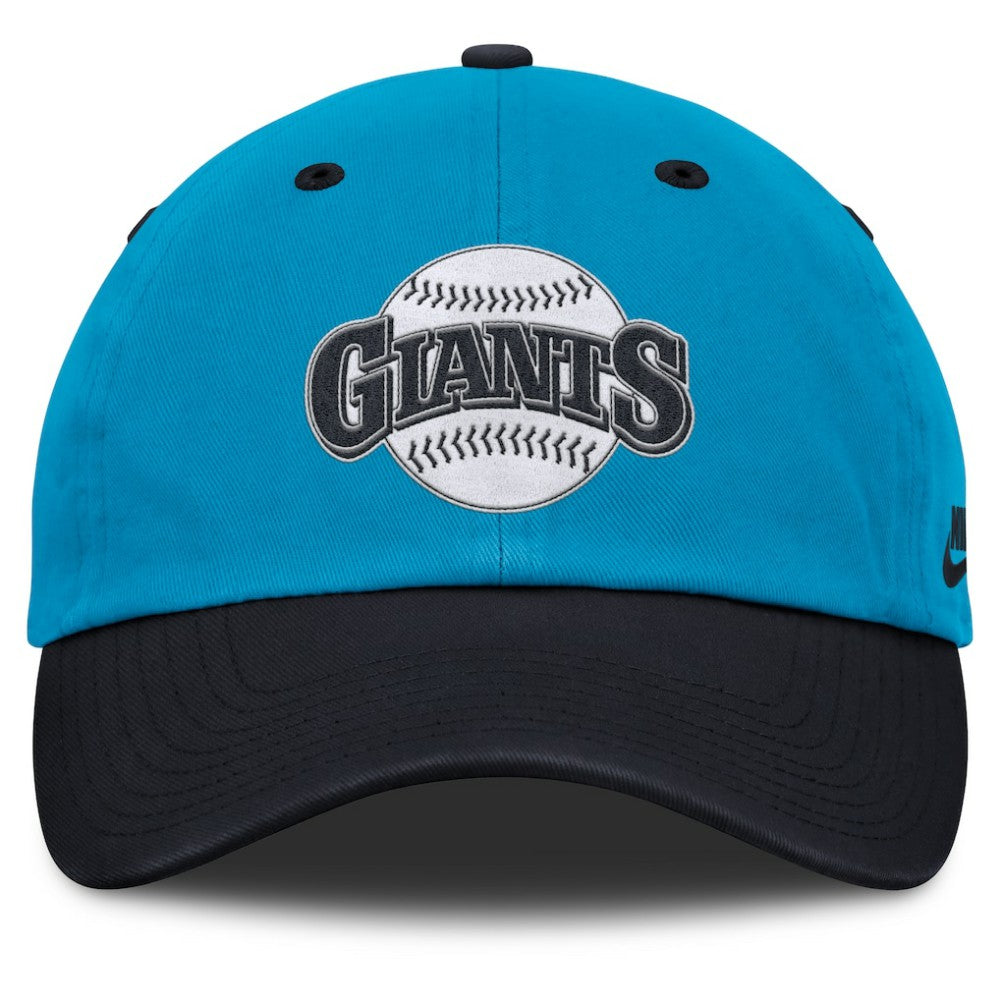 San Francisco Giants Nike Neon 90s Club Adjustable Hat - Blue/Navy Hats