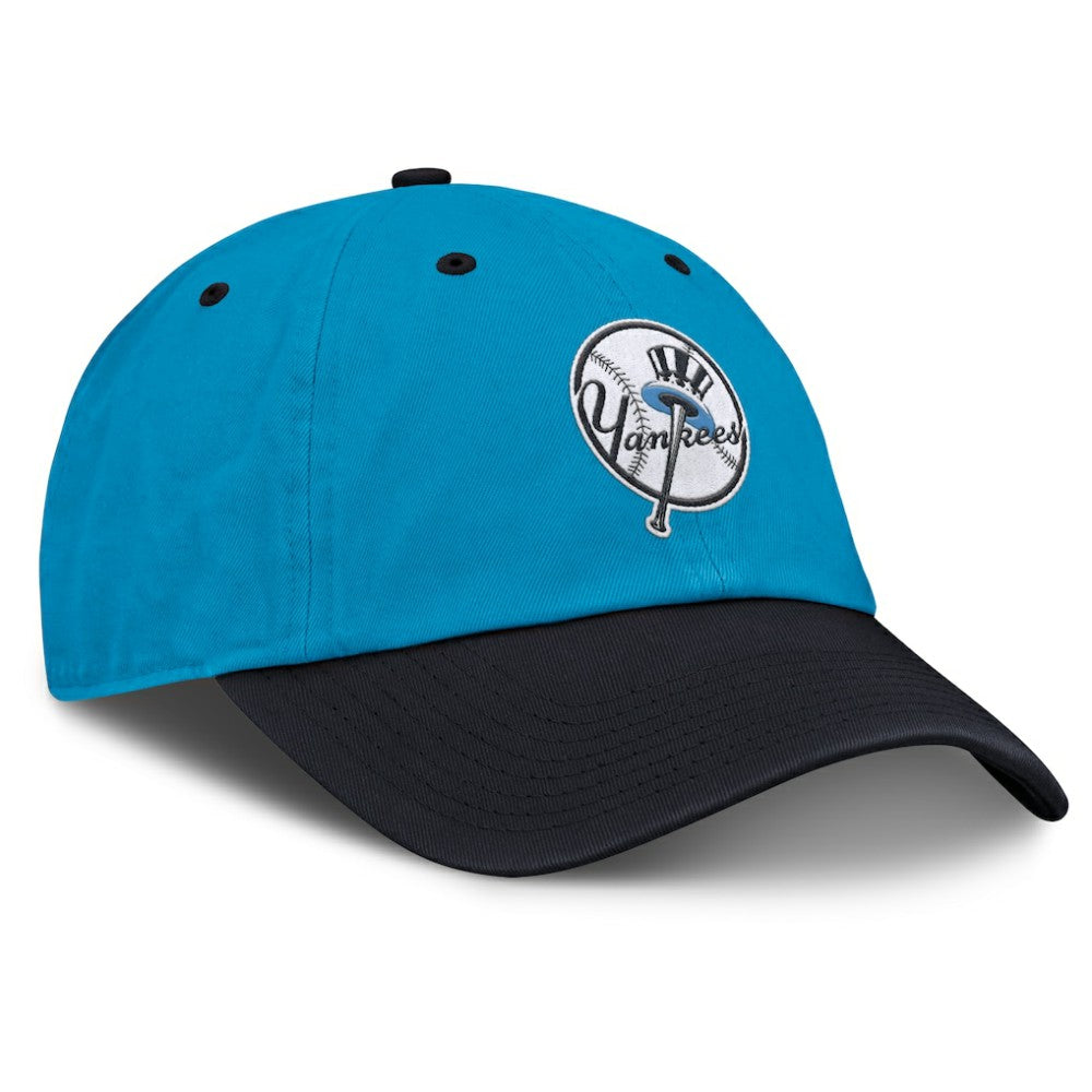 New York Yankees Nike Neon 90s Club Adjustable Hat - Blue/Navy Hats