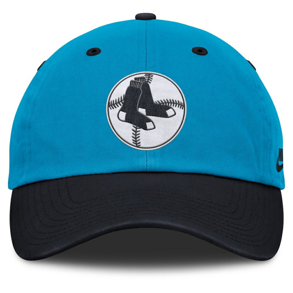 Boston Red Sox Nike Neon 90s Club Adjustable Hat - Blue/Navy Hats