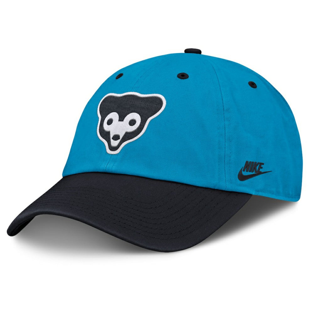 Chicago Cubs Nike Neon 90s Club Adjustable Hat - Blue/Navy Hats