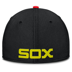 Chicago White Sox Nike Neon 90s Rise SwooshFlex Hat - Crimson/Black Hats