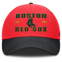 Boston Red Sox Nike Neon 90s Rise Adjustable Hat - Crimson/Black Hats