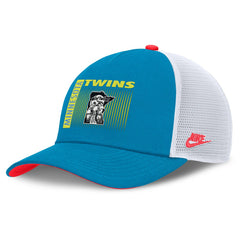 Minnesota Twins Nike Neon 90s Rise Structured Performance Adjustable Trucker Hat - Teal Hats