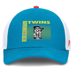 Minnesota Twins Nike Neon 90s Rise Structured Performance Adjustable Trucker Hat - Teal Hats