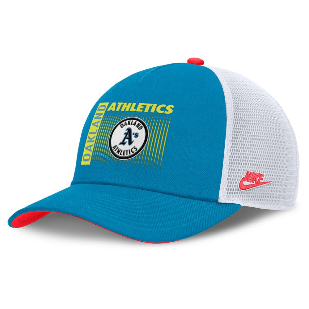 Athletics Nike Neon 90s Rise Structured Performance Adjustable Trucker Hat - Teal Hats