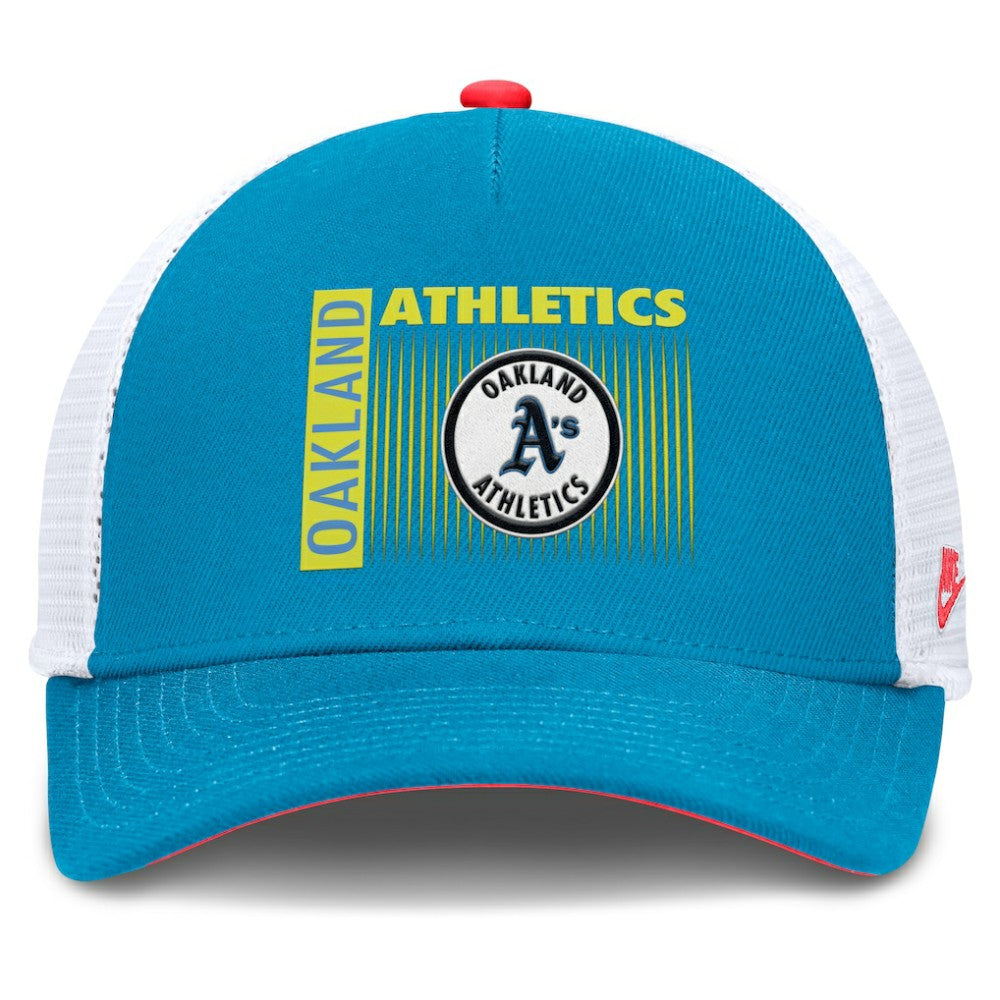 Athletics Nike Neon 90s Rise Structured Performance Adjustable Trucker Hat - Teal Hats