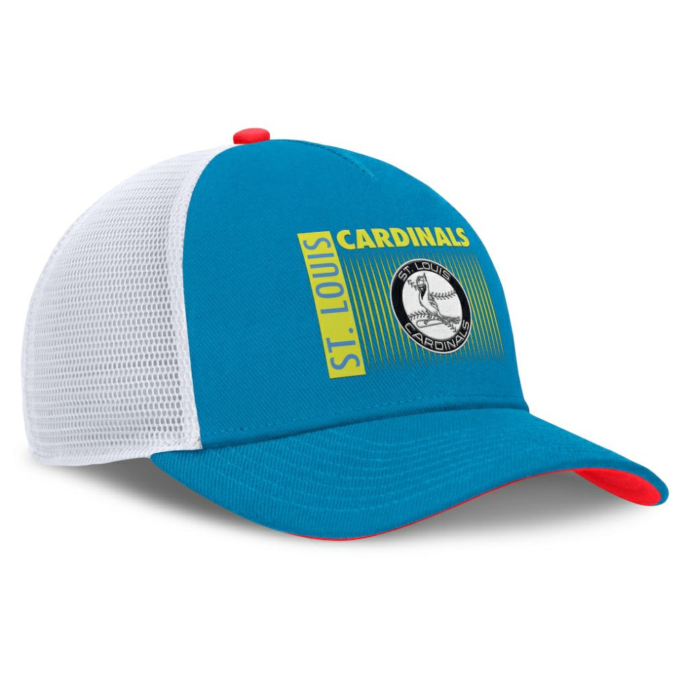 St. Louis Cardinals Nike Neon 90s Rise Structured Performance Adjustable Trucker Hat - Teal Hats