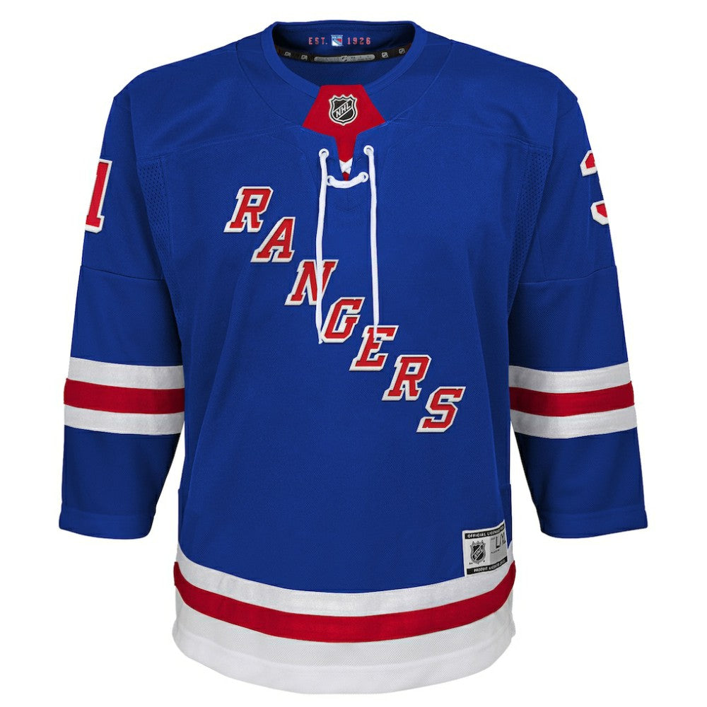 NHL Igor Shesterkin New York Rangers Youth Home Premier Player Jersey - Blue
