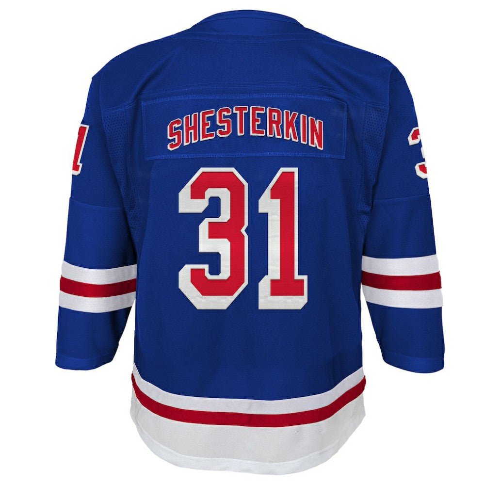 NHL Igor Shesterkin New York Rangers Youth Home Premier Player Jersey - Blue