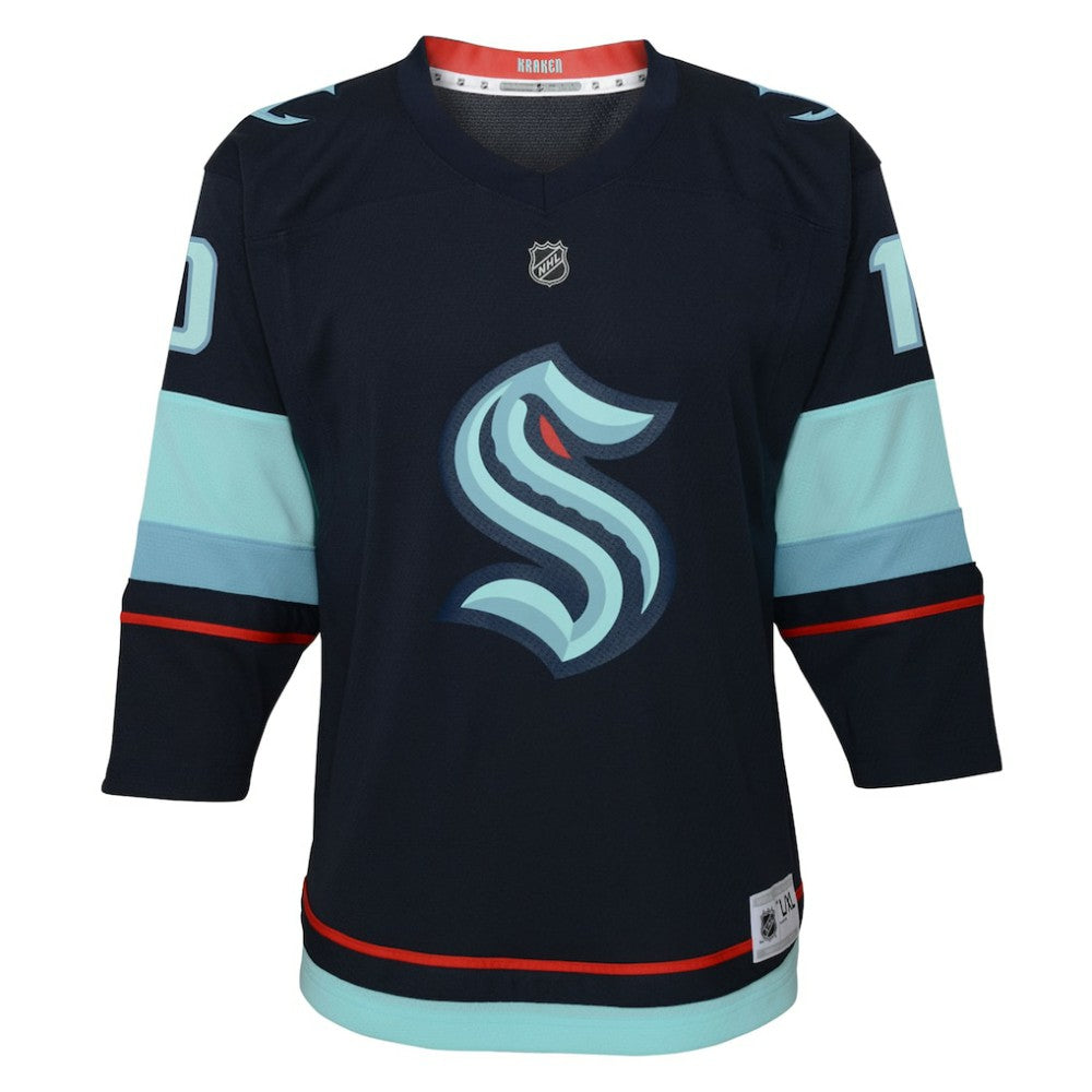 NHL Matty Beniers Seattle Kraken Youth Alternate Replica Player Jersey - Navy