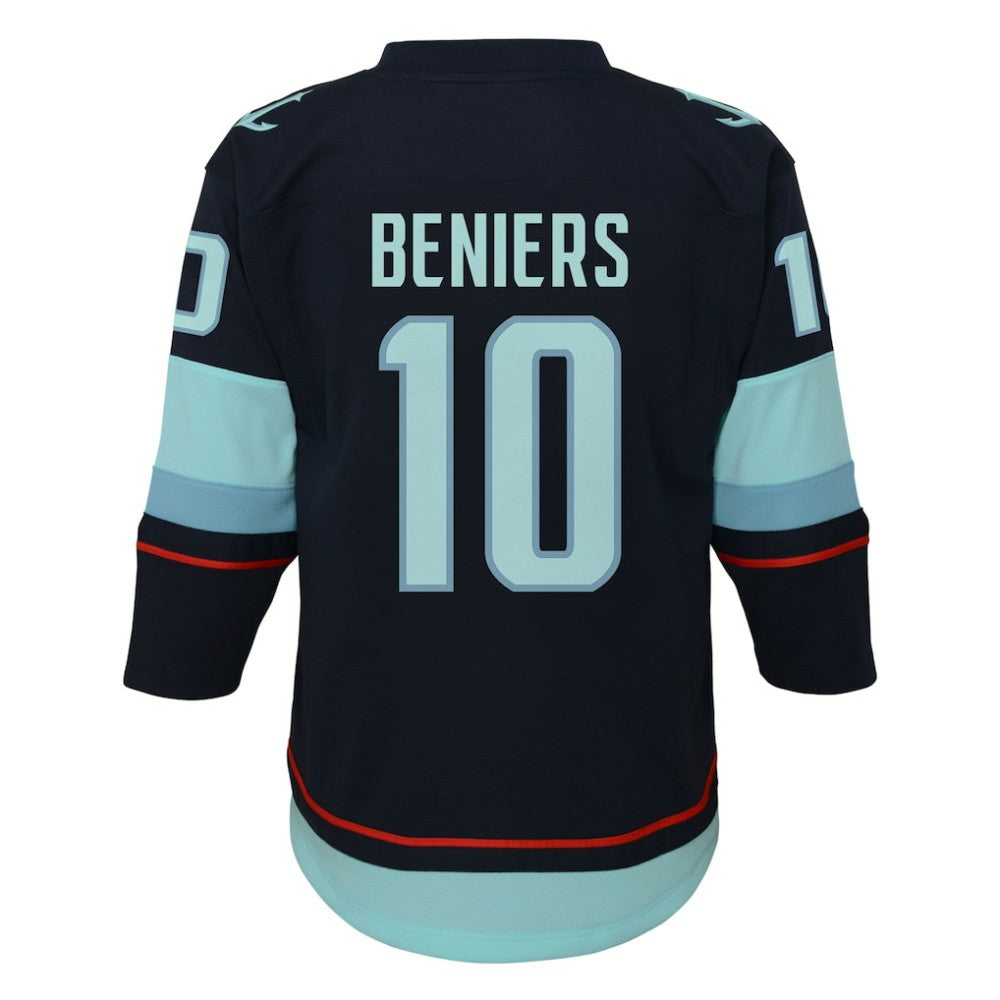 NHL Matty Beniers Seattle Kraken Youth Alternate Replica Player Jersey - Navy