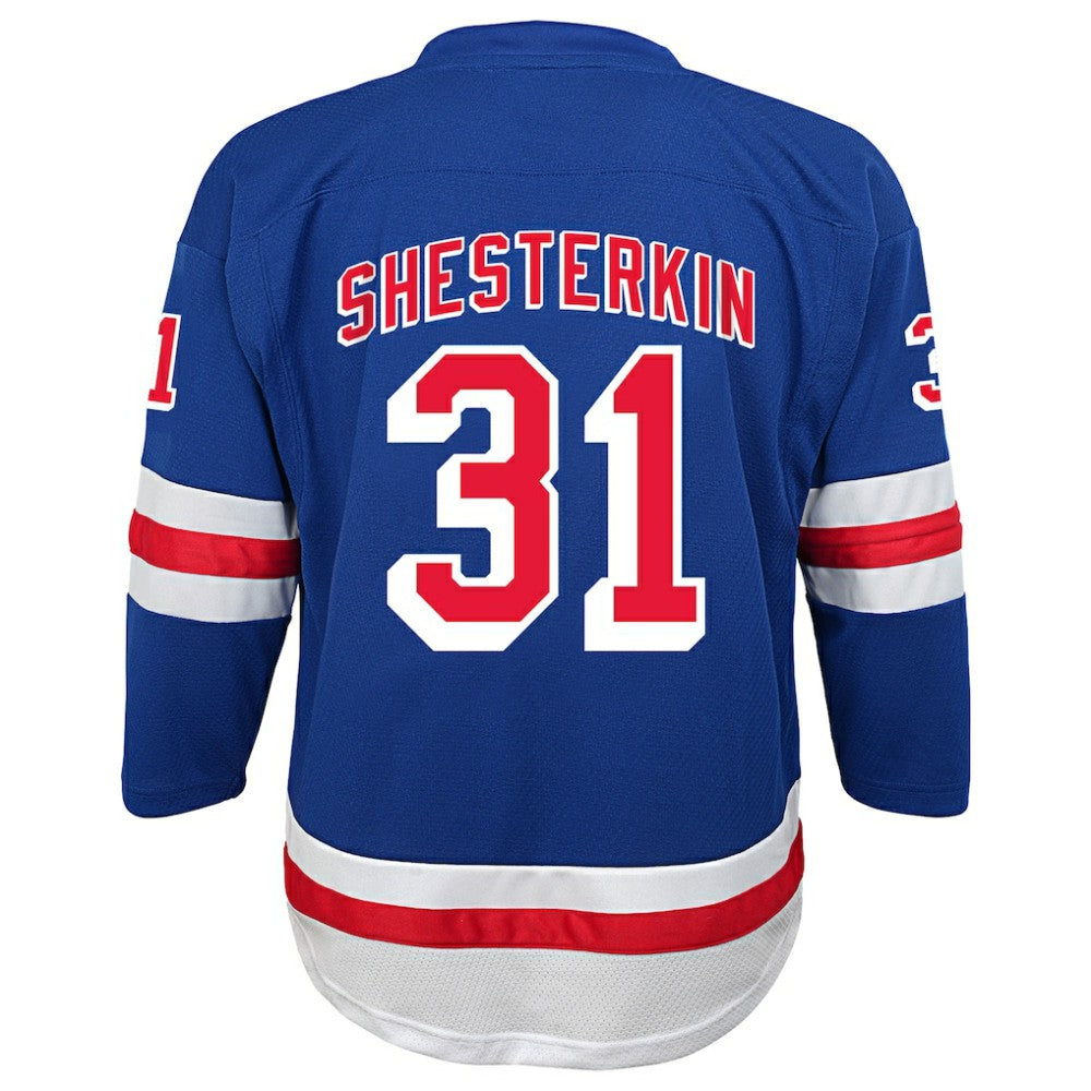 NHL Igor Shesterkin New York Rangers Youth Home Replica Player Jersey - Blue