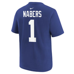 Malik Nabers New York Giants Player Name & Number T-Shirt Royal