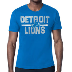Detroit Lions Starter Retro Team Logo T-Shirt  Blue